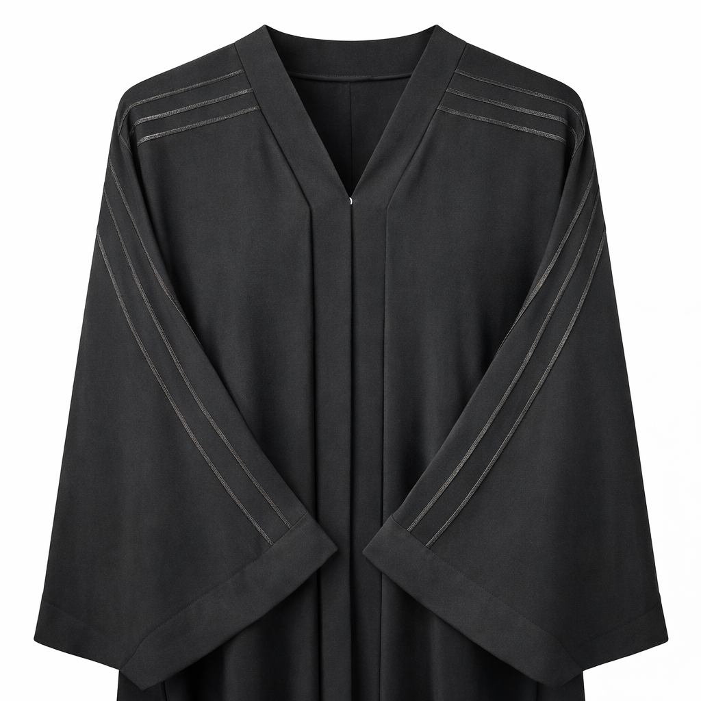 Chinese Neck - Premium Silk (Black Lines)