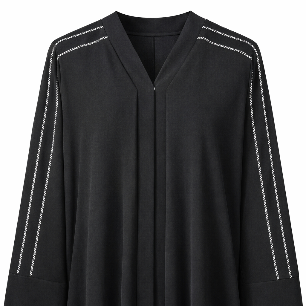 Chinese Neck - Premium Silk (Lines)
