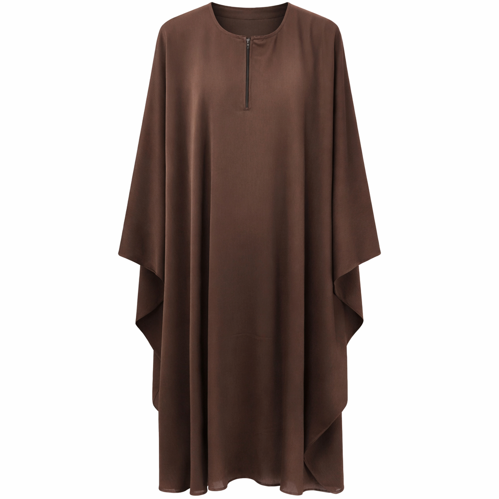 Kaftan - Crinkle Silk (Brown)