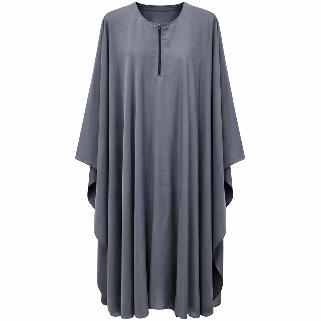 Kaftan - Crinkle Silk (Blue Grey)