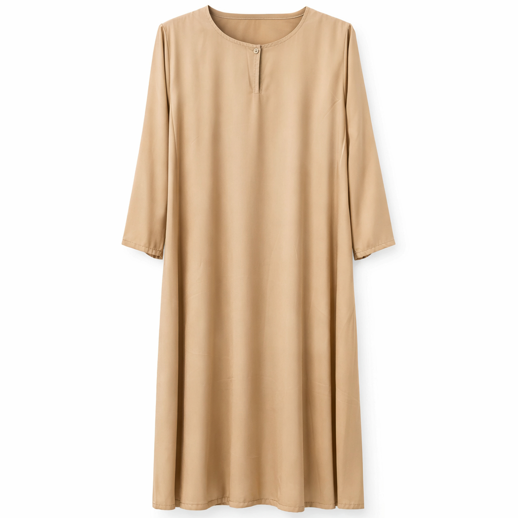 Front Closed - Crepe (Nude Beige)
