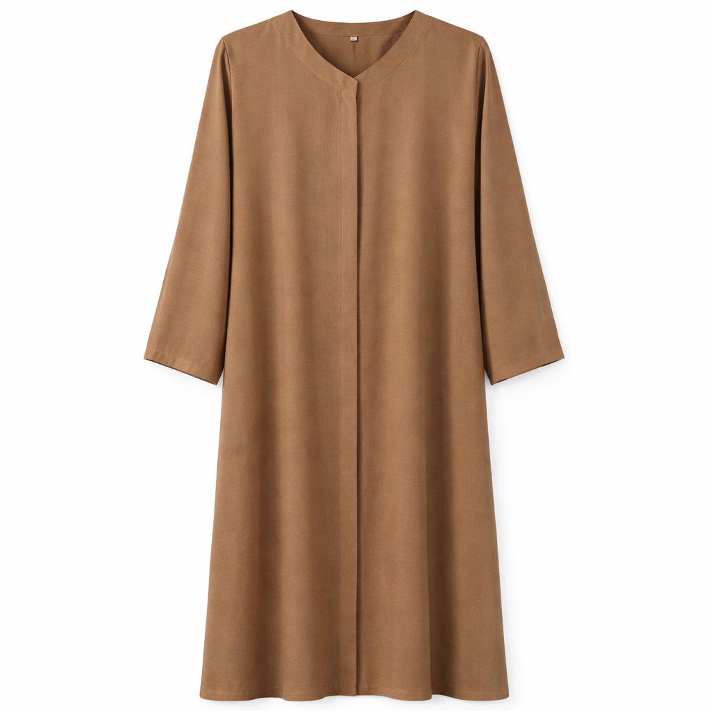Hijab Ul Hareem - Thick Crepe (Mustard Brown)