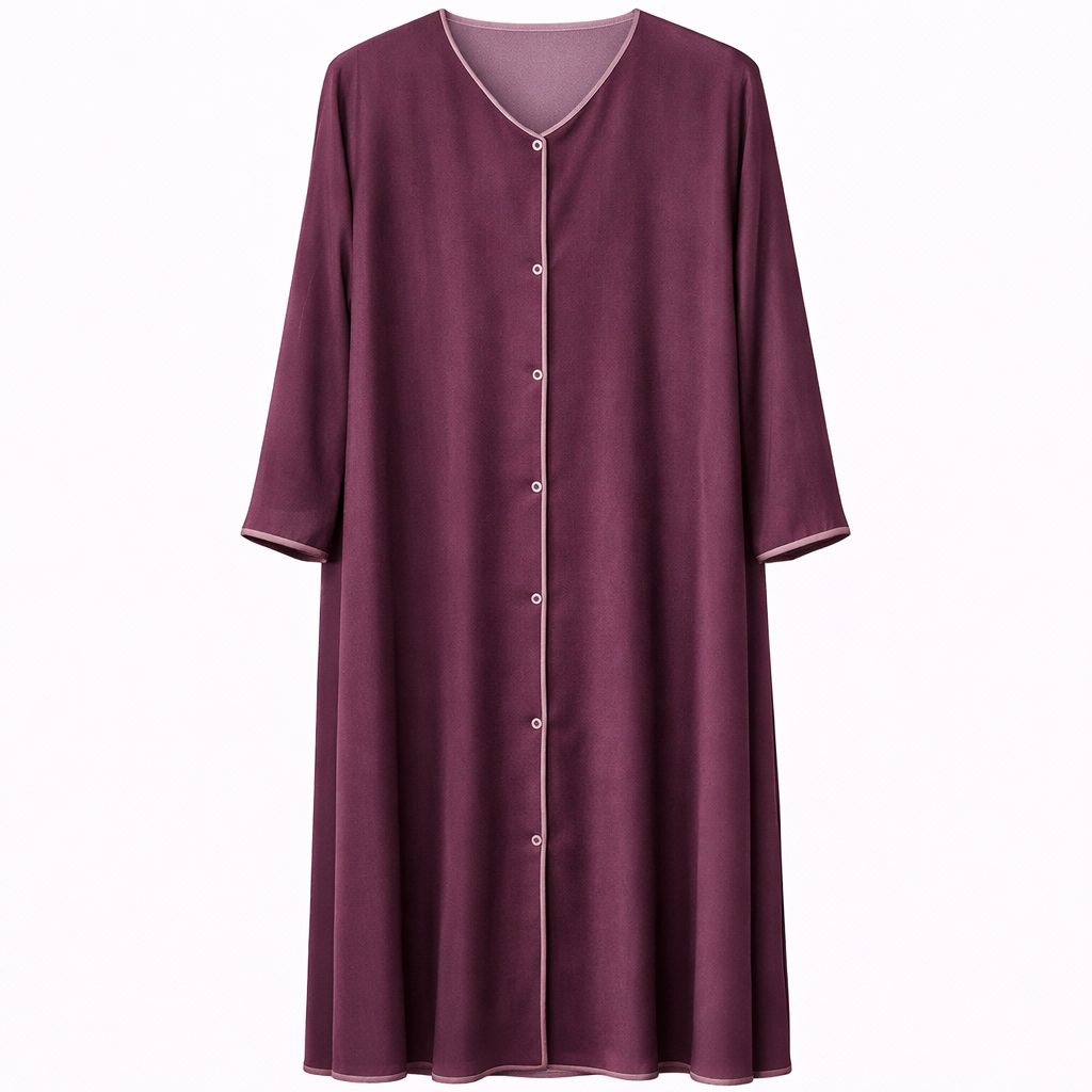 Double Front Open - Mulberry x Ash Grey