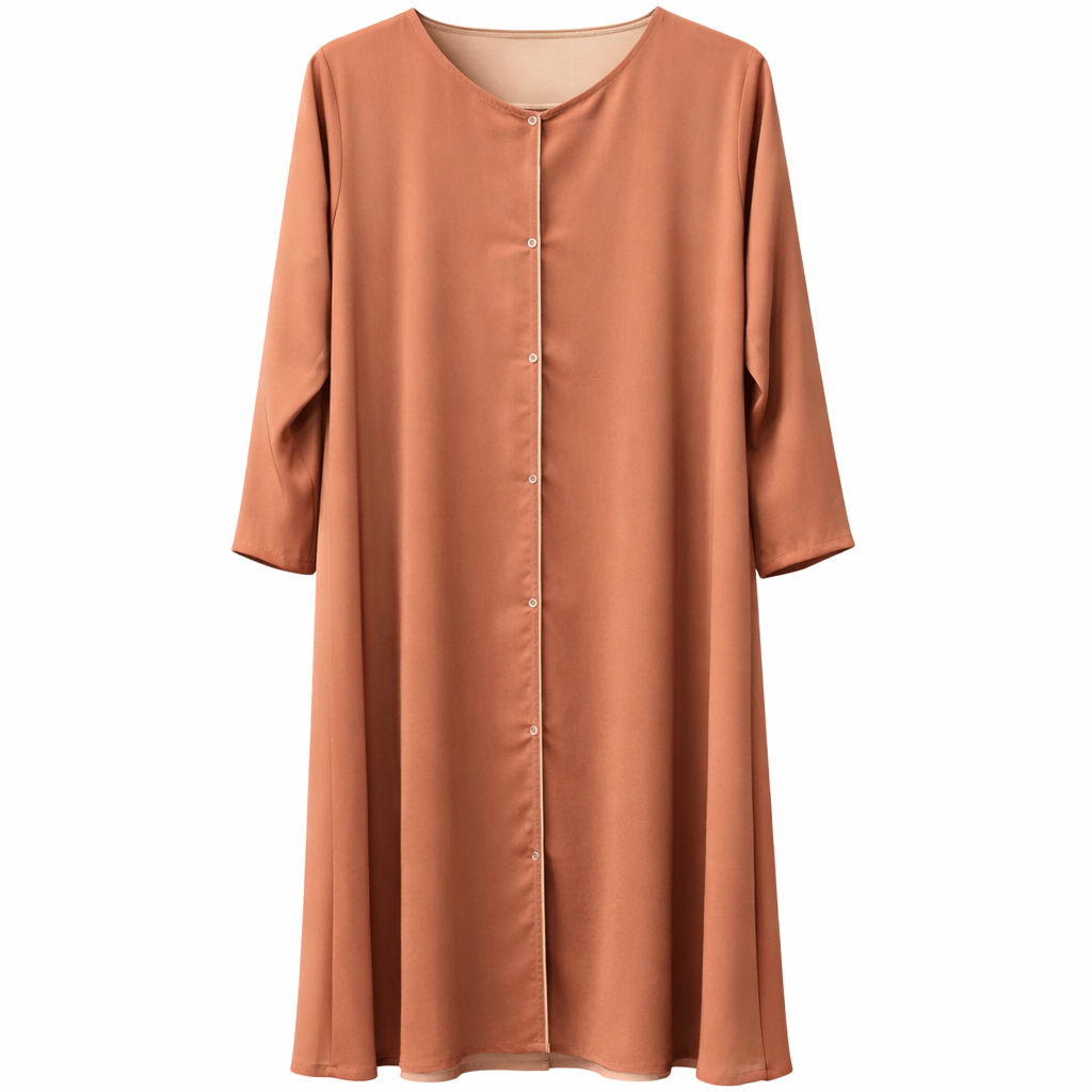 Double Front Open - Warm Taupe x Soft Ivory