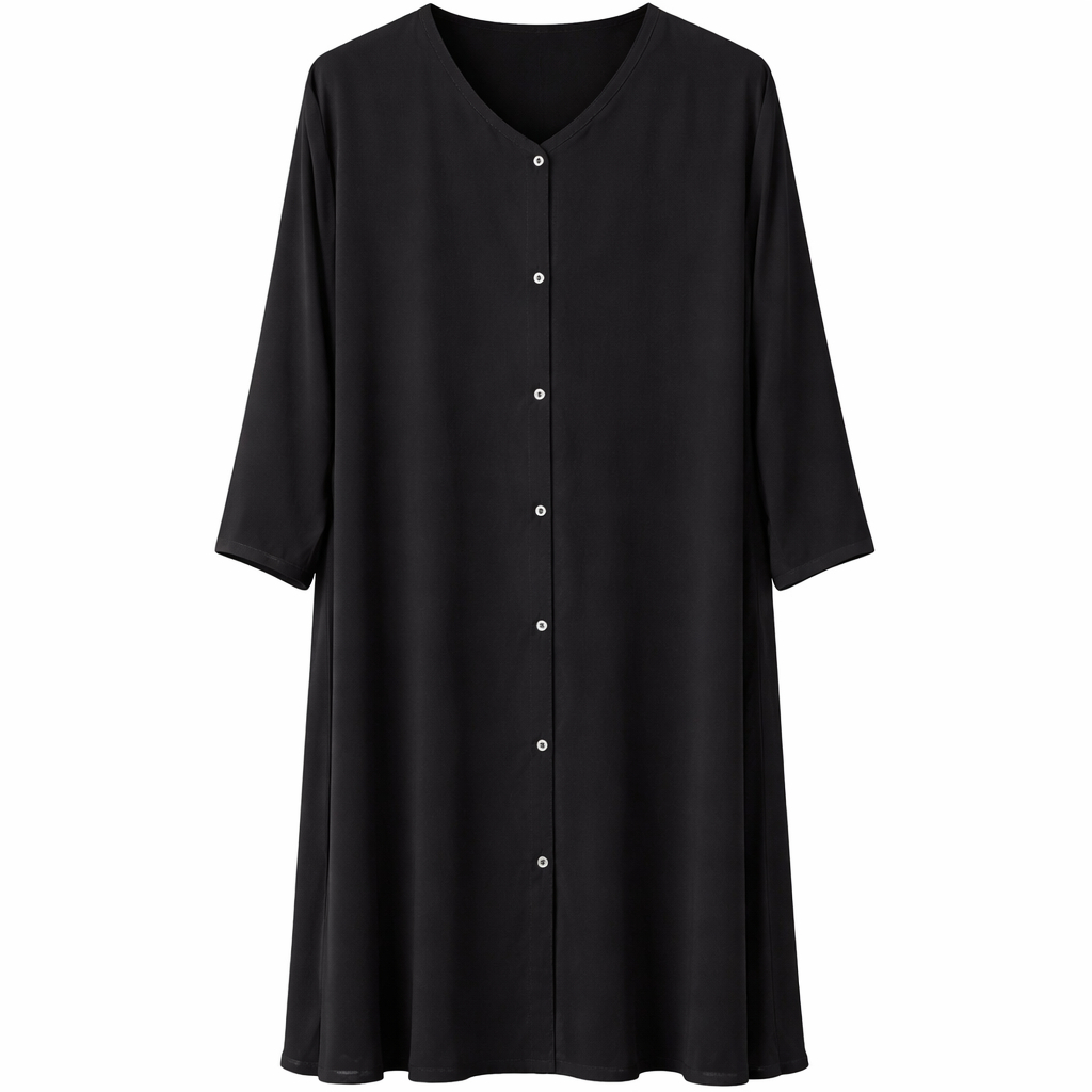 Double Front Open - Black x Black