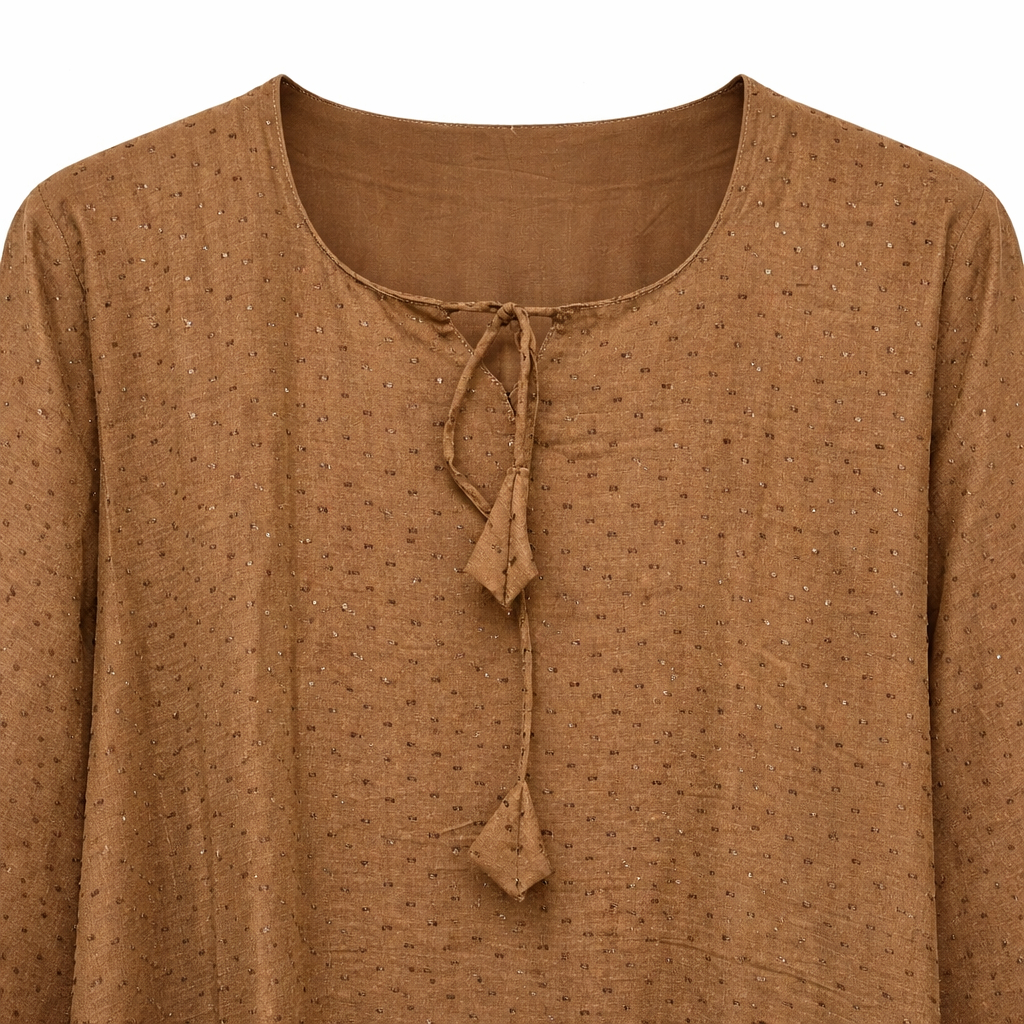 Double Front Open - Printed Brown x Brown
