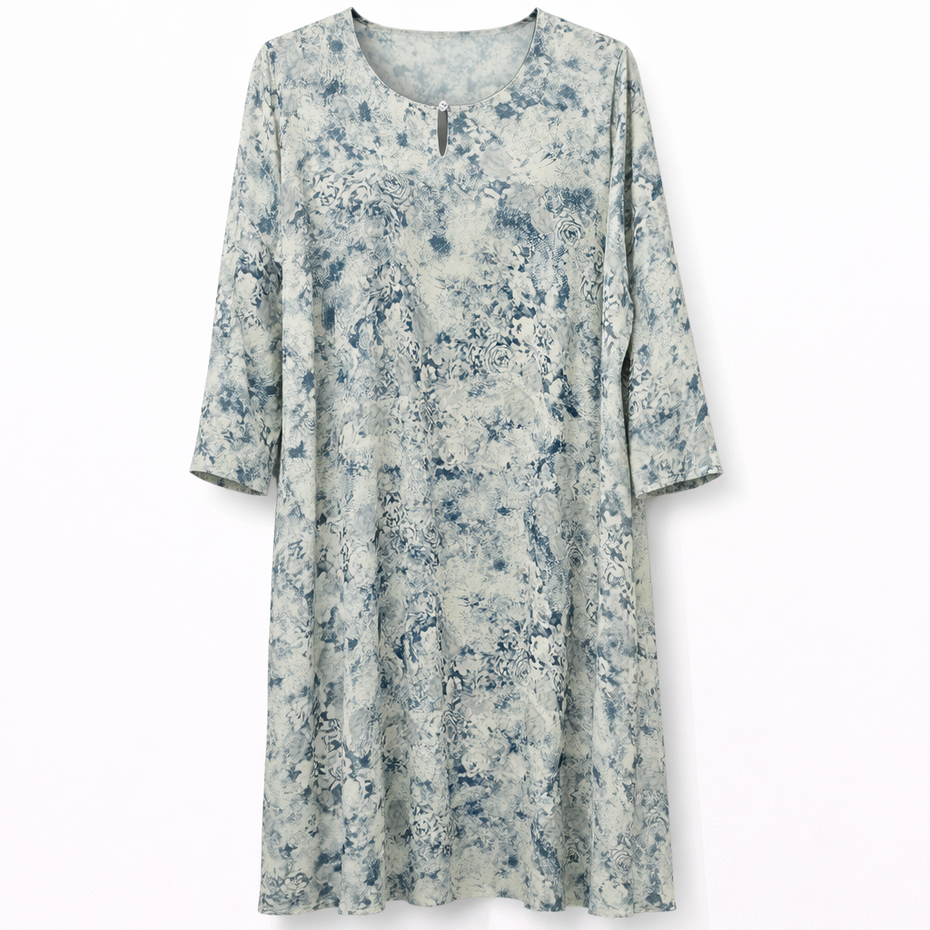 Double Front Closed - Printed Sky Blue x Ice Blue