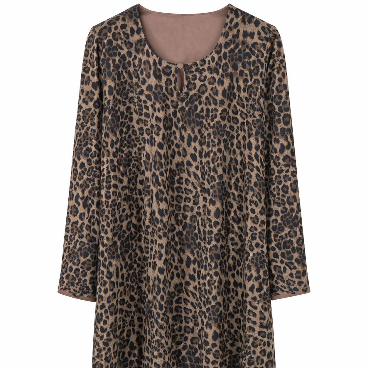 Double Front Closed - Printed Leopard x Cocoa Brown