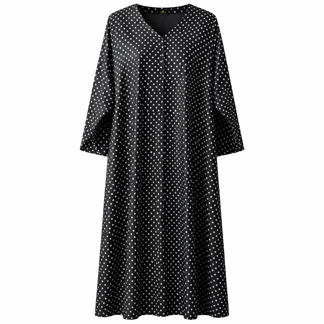 Hijab Ul Hareem - Silk (Black x White Polka Dots)