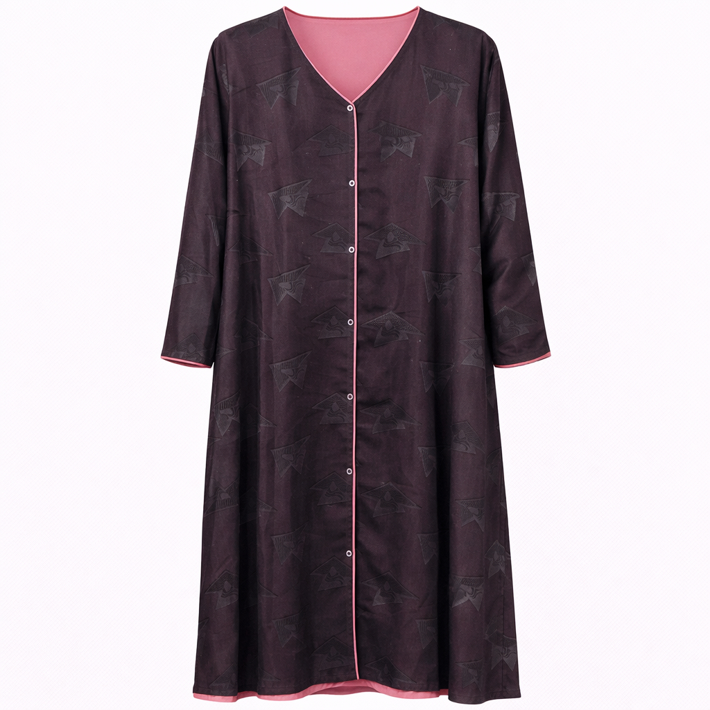 Double Front Open - Black (Abstract Geometric) x Soft Pastel