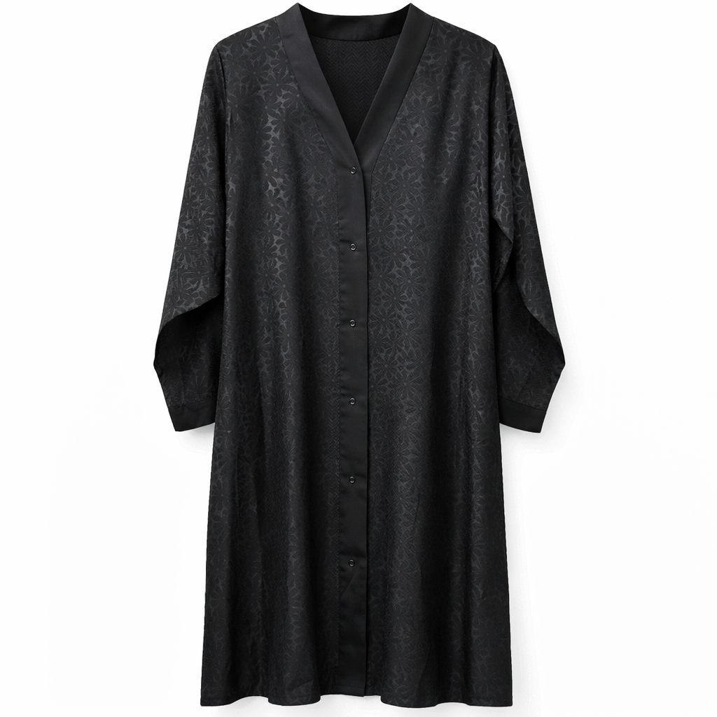 Chinese Neck - Herringbone Jacquard