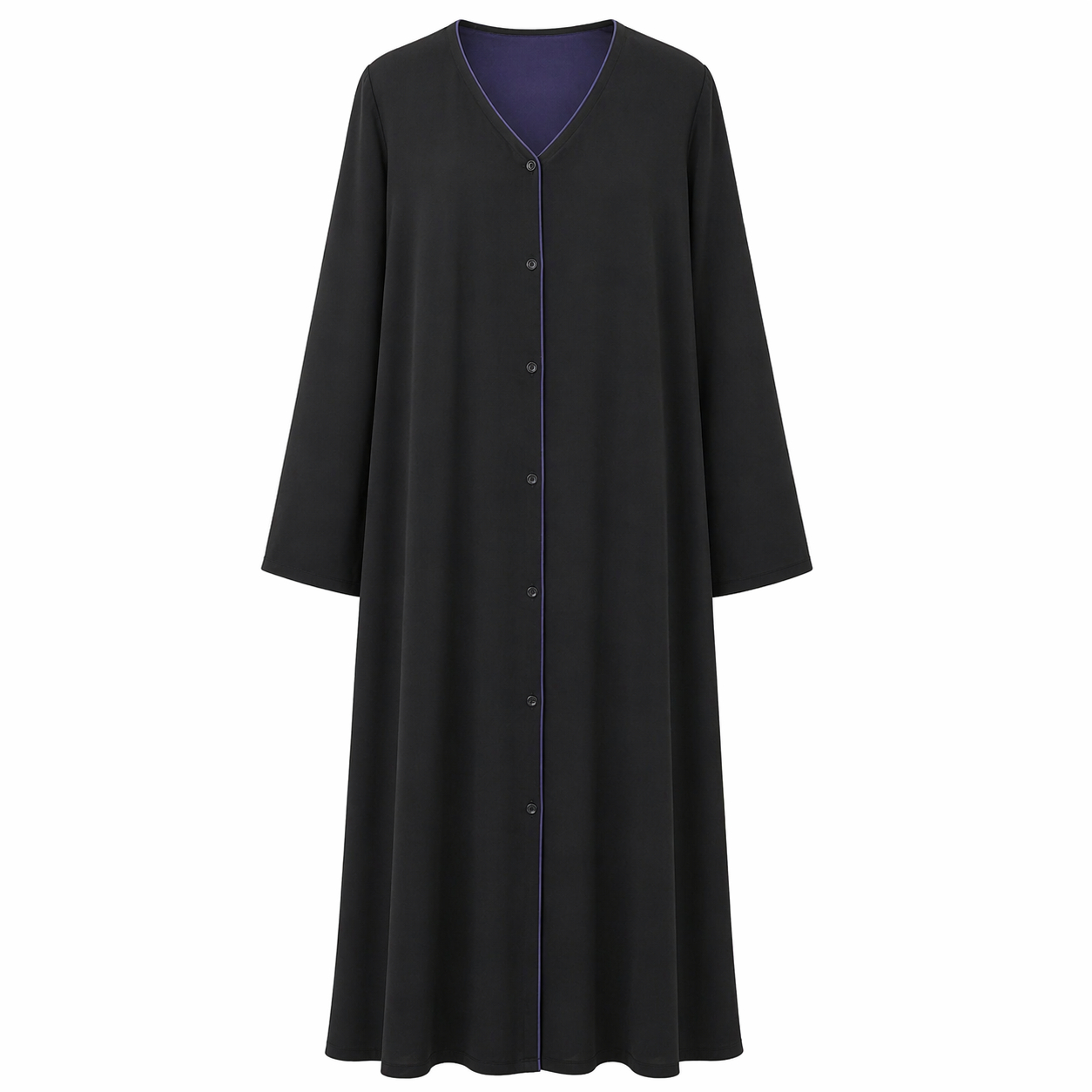 Double Front Open - Jet Black x Deep Blue