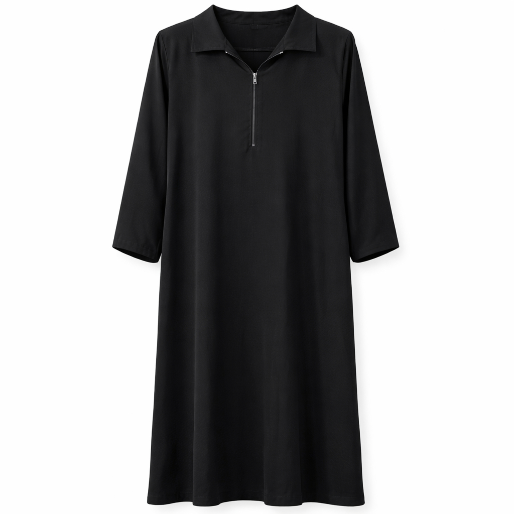 Front Closed x Collar - Arabic (Black)