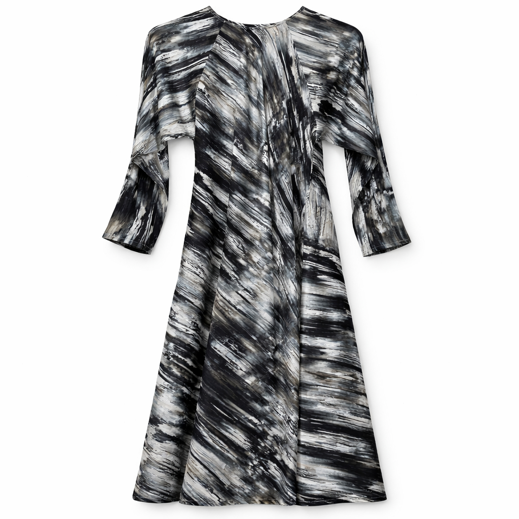 Maxi - Silky Crepe (Abstract Marble)