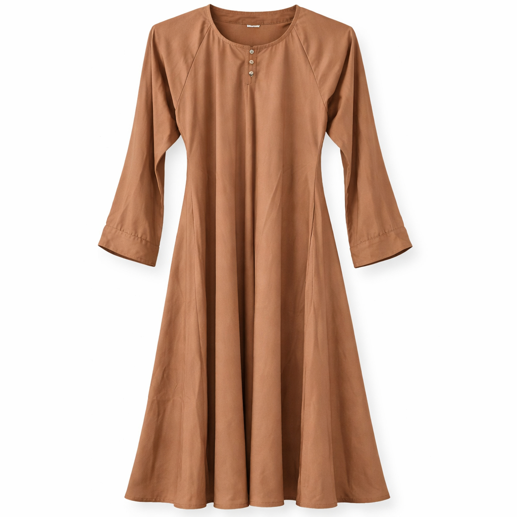 Maxi - Silk (Dark Camel)
