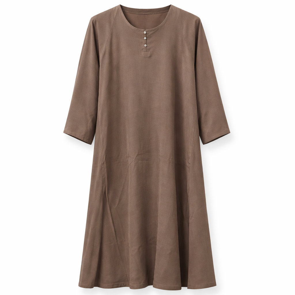 Maxi - Thick Crepe (Mink Taupe)