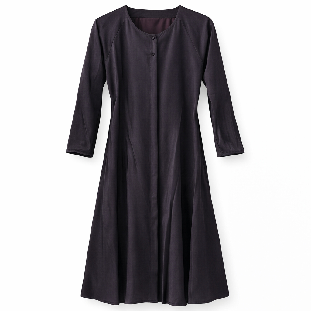 Maxi - Premium Silk (Deep Plum Black)
