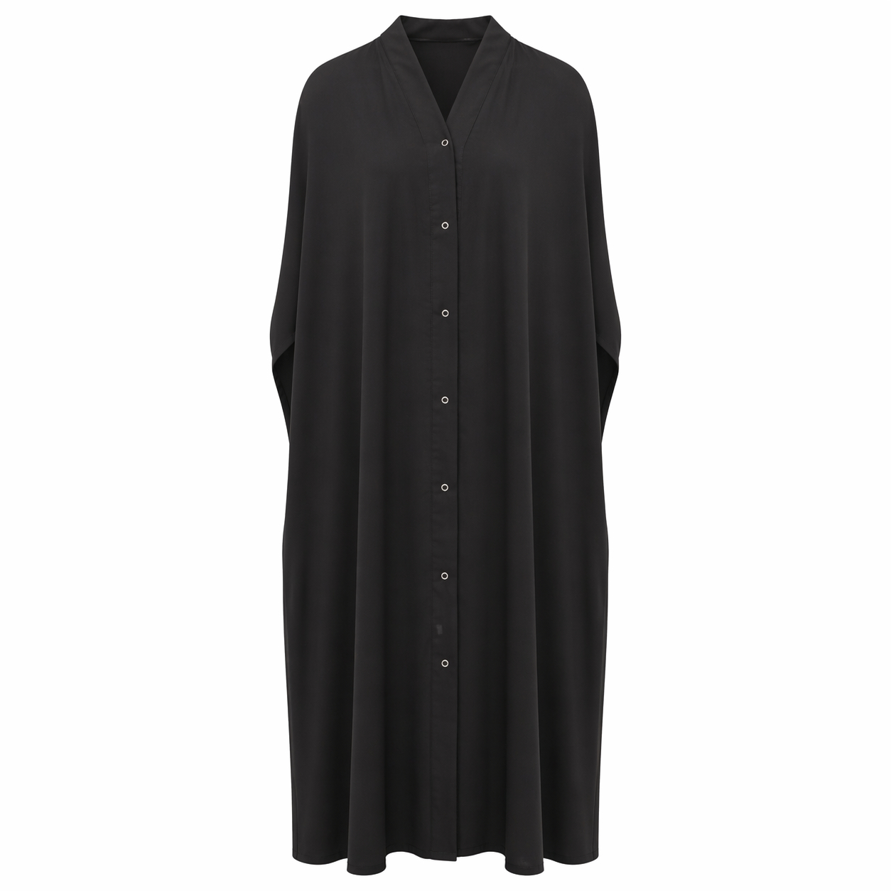 Double Kaftan (Open) - Black
