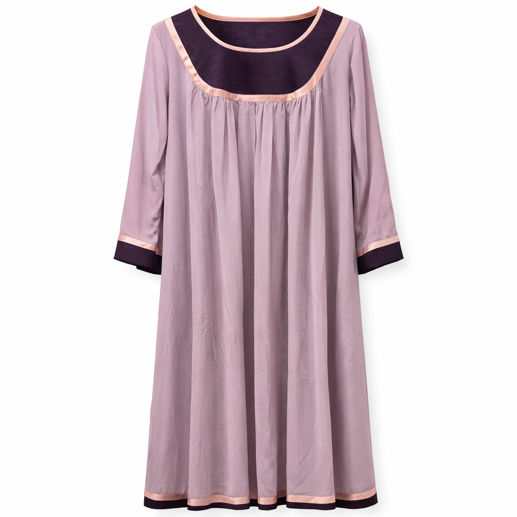 Double Front Closed x Frills - Crinkle (Dusty Lilac)