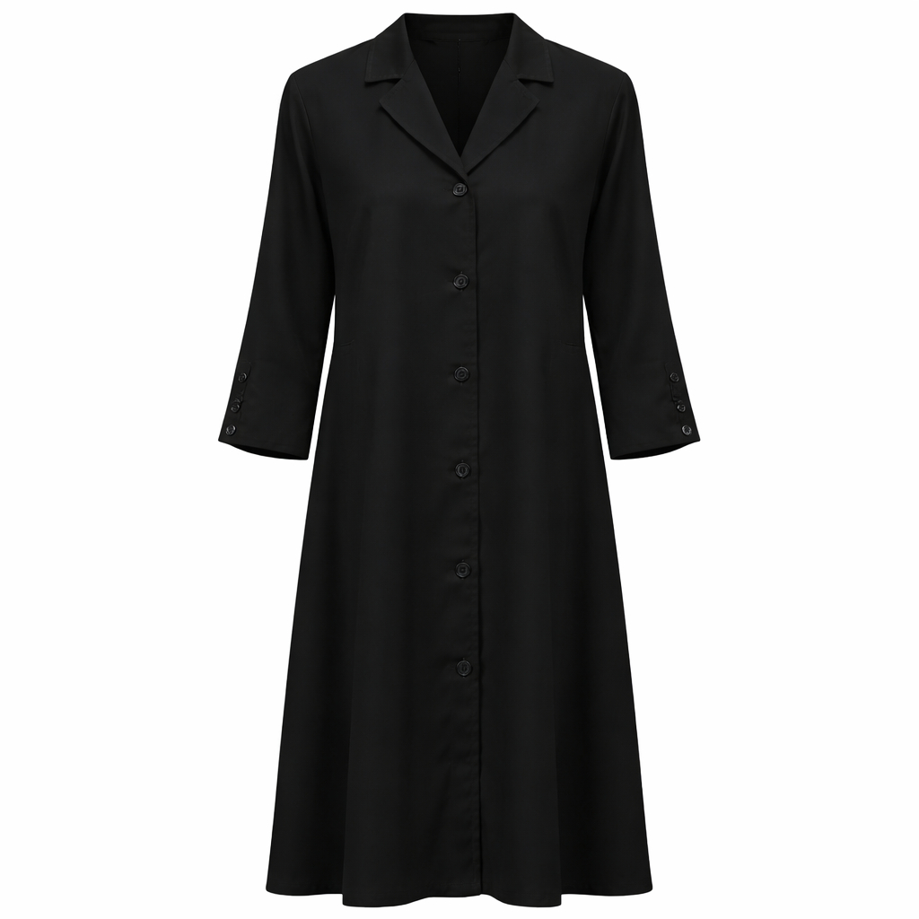 Coat Style x Buttoned Cuffs - Arabic (Black)
