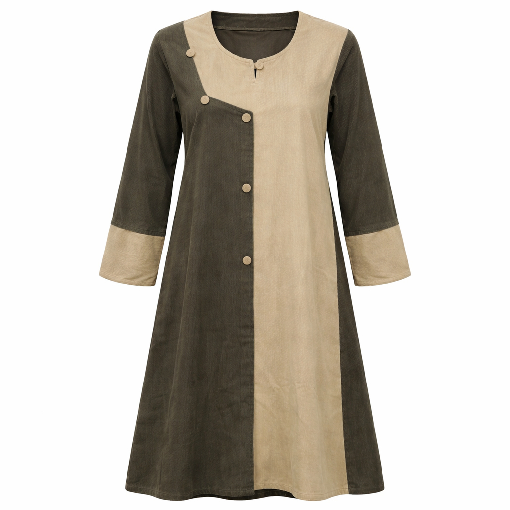 Closed Wrap Style - Corduroy (Sage Green x Beige)