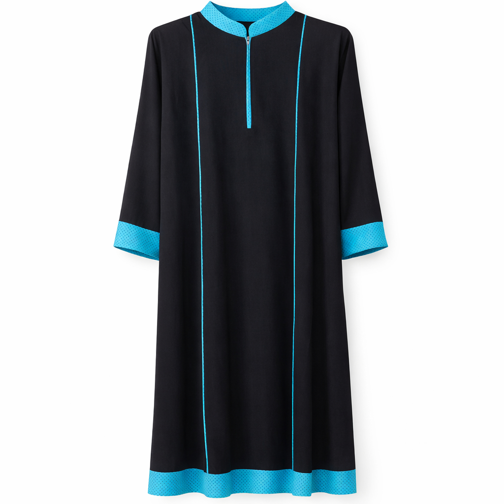 Front Closed x Lines (Polka Dot) - Arabic (Black)
