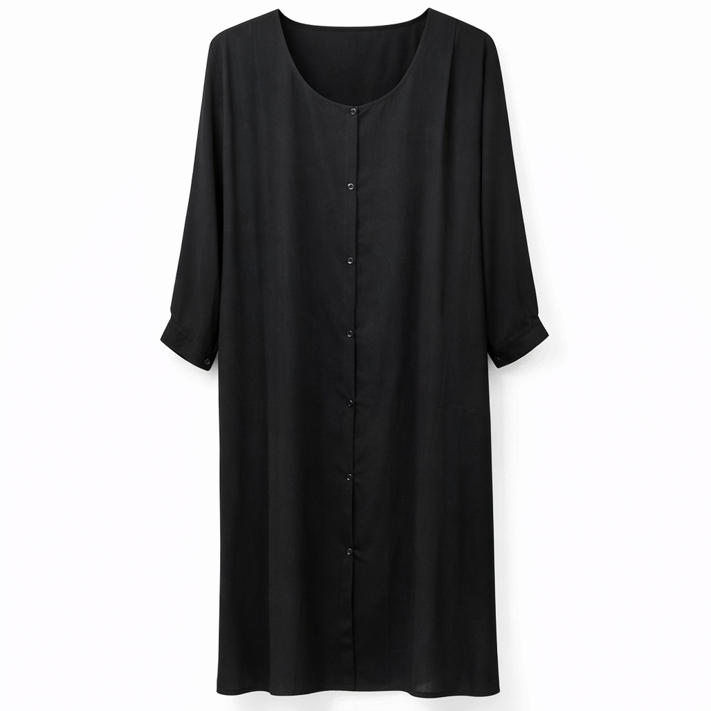 Front Open x Frill Cuffs - Arabic (Black)
