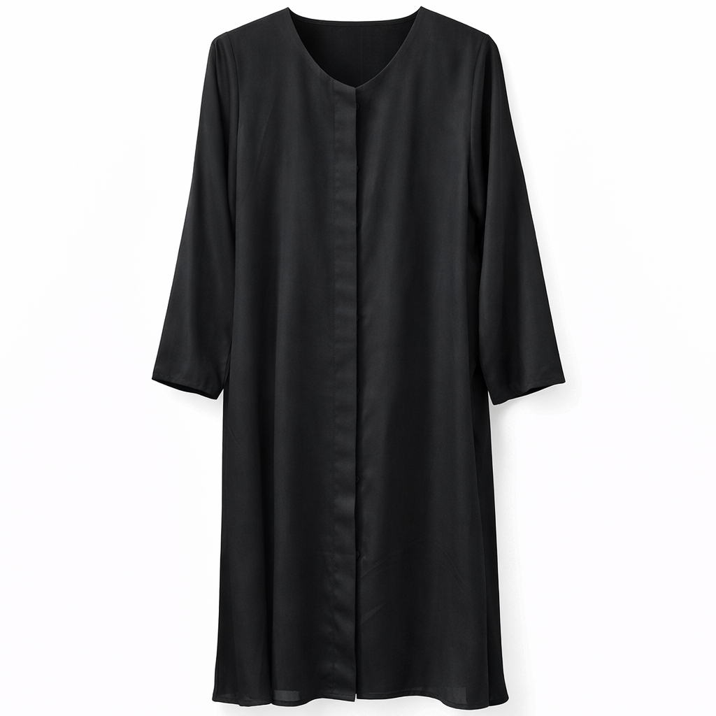 Front Open x Buttons Hidden - Arabic (Black)