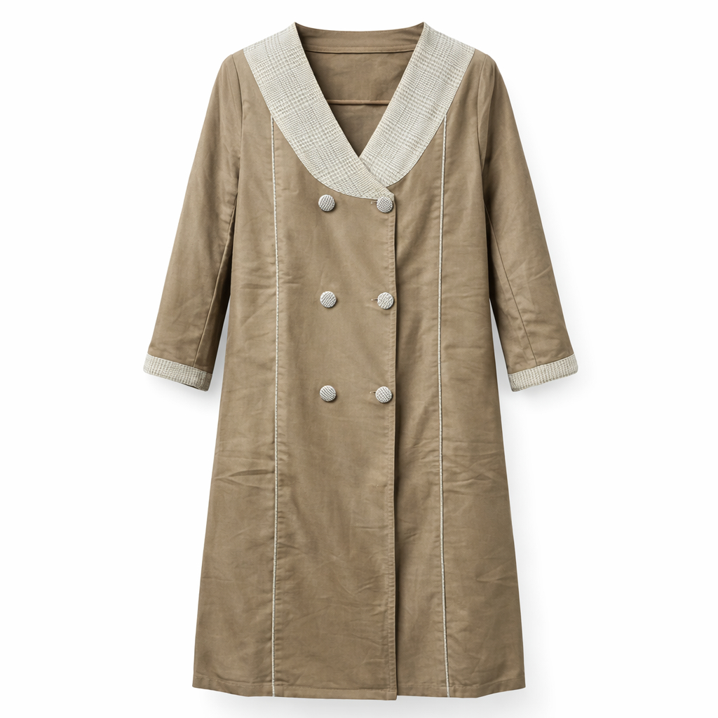 Front Open x Checkered - Thick Fabric