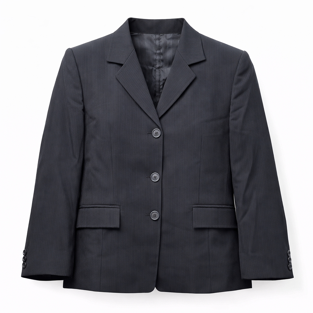 Coat Style (Short) - Self Stripe (Black)