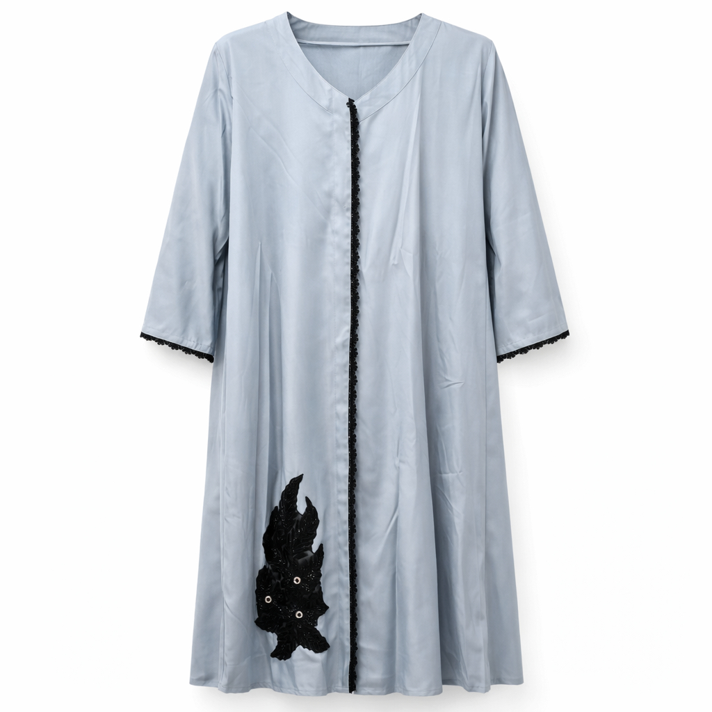 Hijab Ul Hareem x Lace - Poly Crepe (Powder Blue)