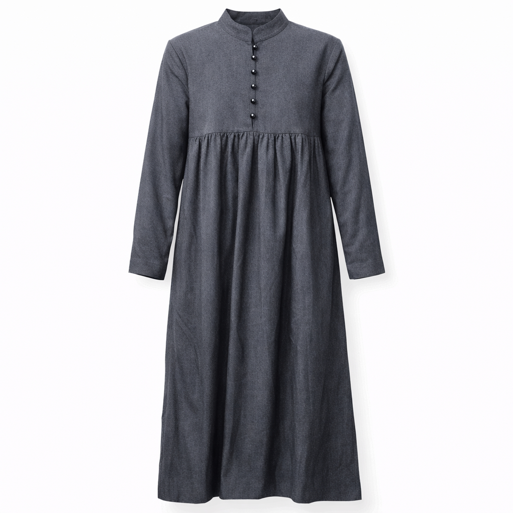 Front Closed x Frills - Wool Blend (Dark Blue)