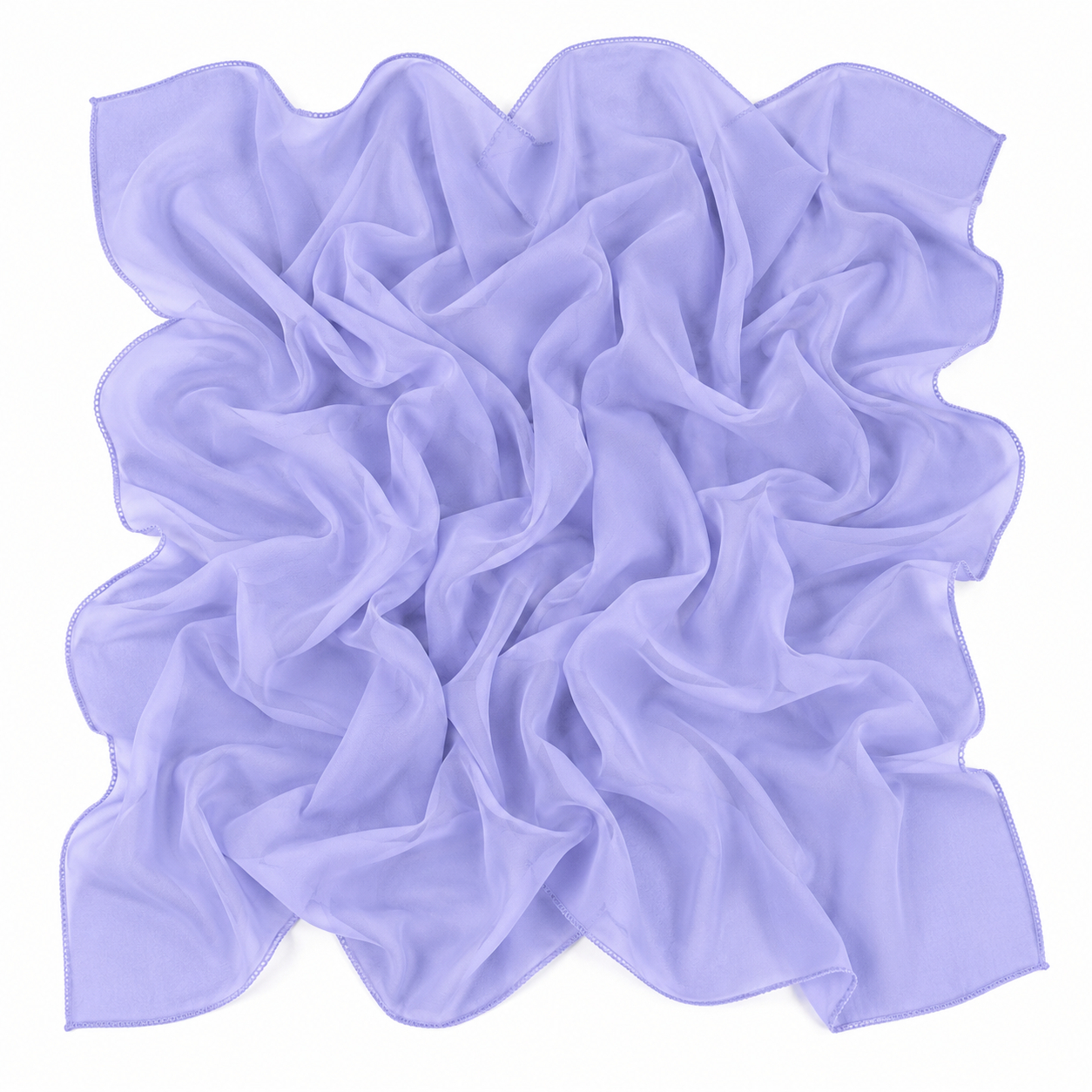 Squared Scarf x Plain - Lavender Mist