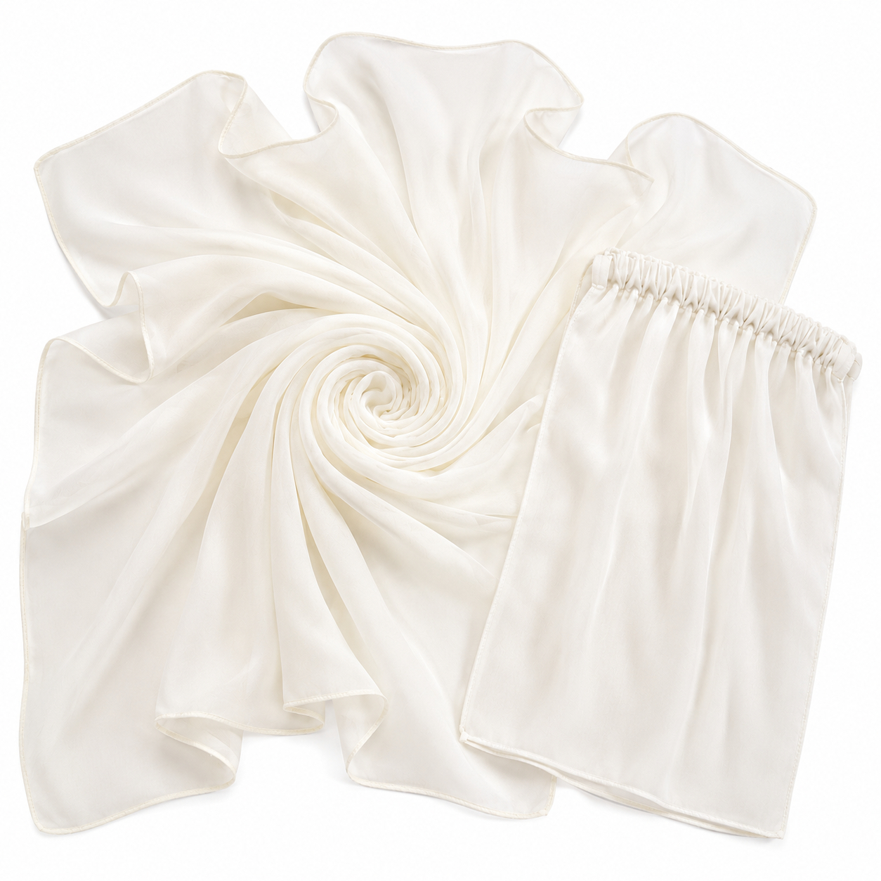 Squared Scarf x Niqab - Off White