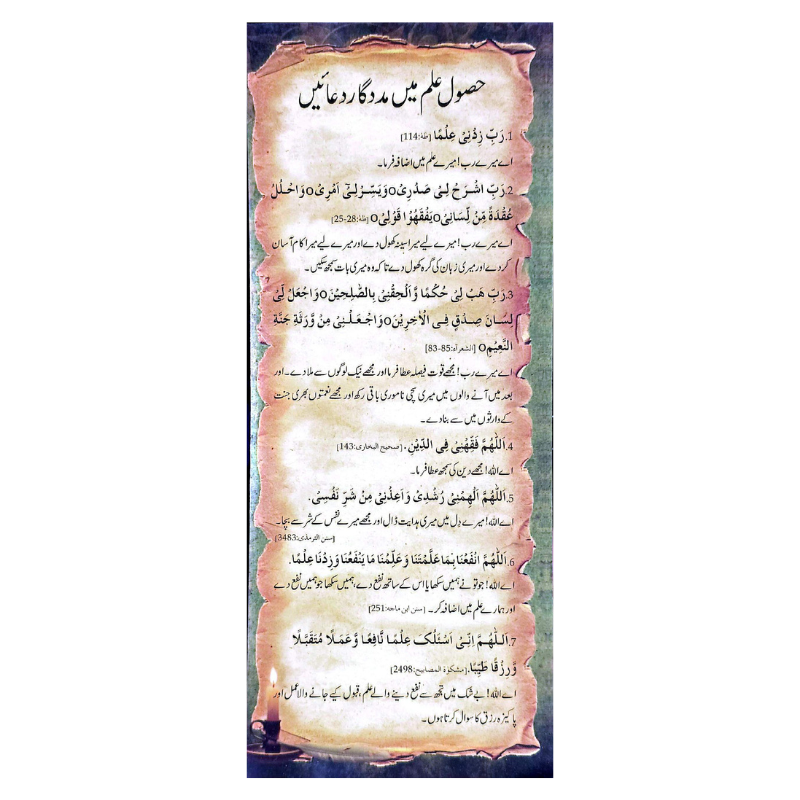 CARD HASOOL-E-ILM KI DUAIEN