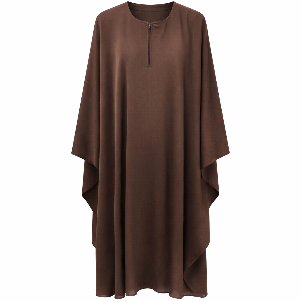 Kaftan - Crinkle Silk (Brown)