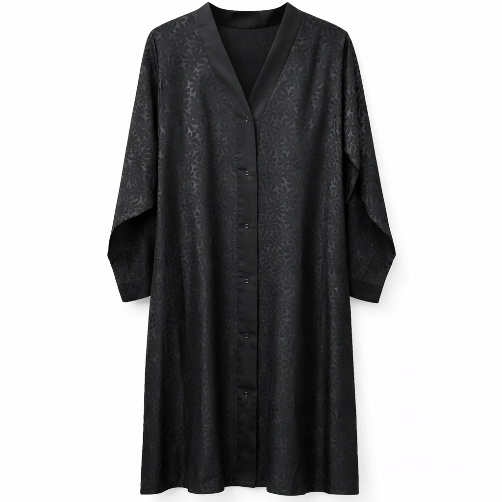 Chinese Neck - Herringbone Jacquard
