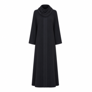 Hijab Ul Hareem x Premium Silk x Pleats - Black
