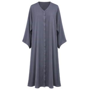Hijab Ul Hareem - Crinkle Silk (Blue Grey)