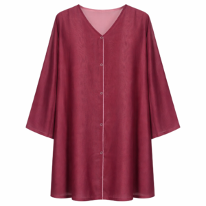 Double Front Open - Berry Maroon x Blush Pink