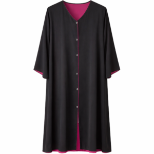Double Front Open - Black x Hot Pink