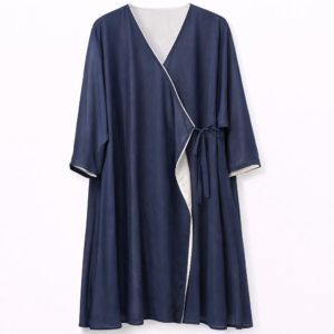 Double Angrakha - Navy Blue x Soft White