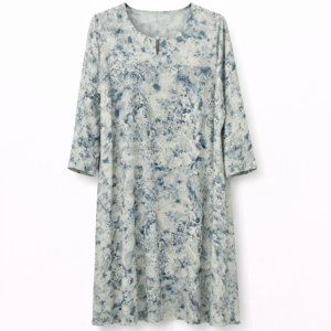 Double Front Closed - Printed Sky Blue x Ice Blue