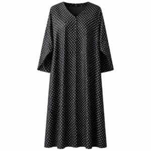 Hijab Ul Hareem - Silk (Black x White Polka Dots)