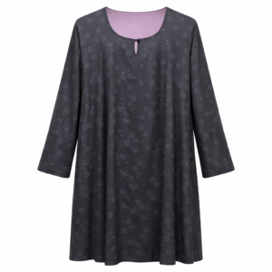 Double Front Closed - Printed Black x Soft Lilac