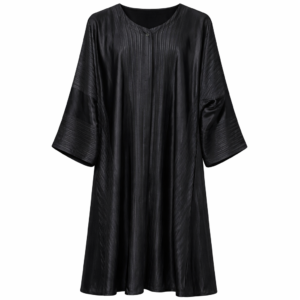 Hijab Ul Hareem - Silk Jacquard Stripe (Black)