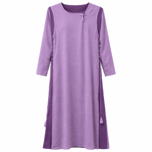 Front Closed (Sides Tie Up Detailing) - Light x Dark Lavender Purple