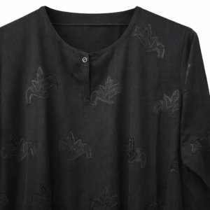 Front Closed - Self Jacquard Floral Motif