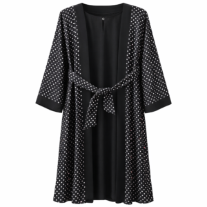 Double Upper - Printed Polka x Black