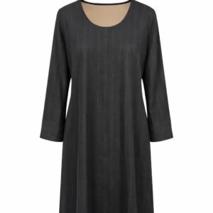 Double Front Closed - Black Shining Lines x Beige